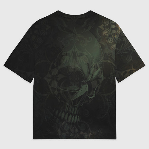 Мужская футболка оверсайз Командир скелетов / 3D-принт – фото 2