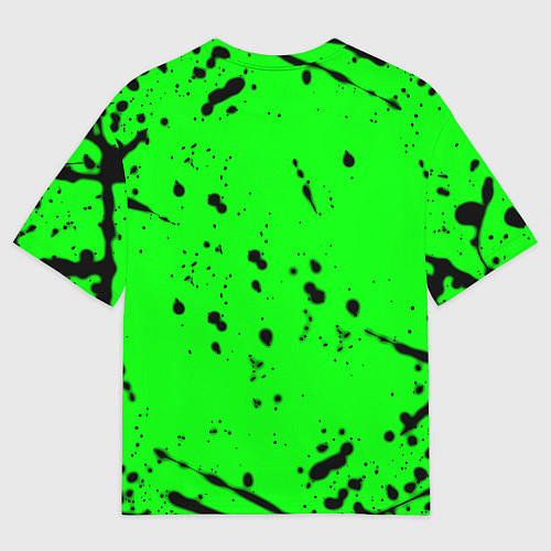 Мужская футболка оверсайз Monster energy кислотные брызги / 3D-принт – фото 2