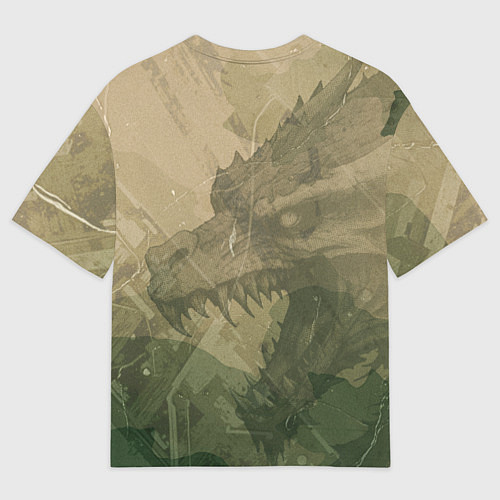 Мужская футболка оверсайз Драконий всадник / 3D-принт – фото 2