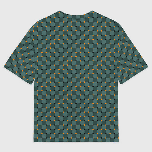 Мужская футболка оверсайз Плавающий эффект - Фирм зеленый / 3D-принт – фото 2