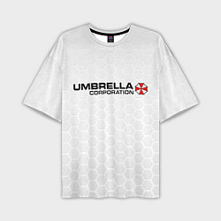 Футболка оверсайз мужская Umbrella white, цвет: 3D-принт
