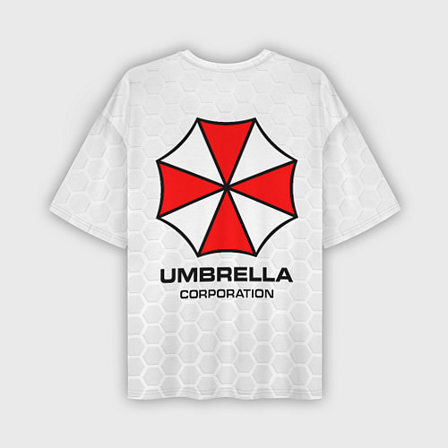 Мужская футболка оверсайз Umbrella white / 3D-принт – фото 2