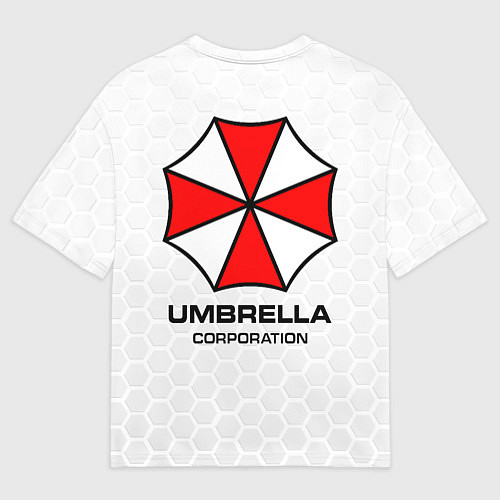 Мужская футболка оверсайз Umbrella white / 3D-принт – фото 2