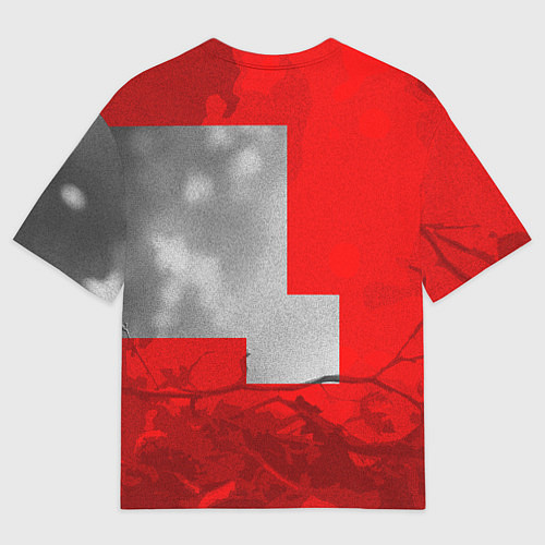 Мужская футболка оверсайз Бурый резвый кролик / 3D-принт – фото 2