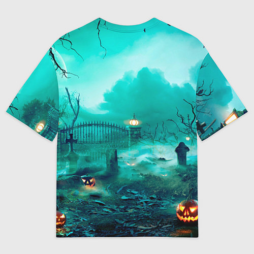 Мужская футболка оверсайз Bones в стиле хоррор куклы / 3D-принт – фото 2
