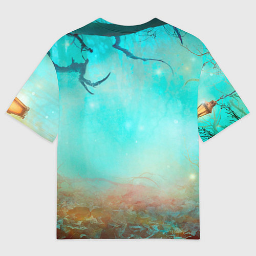 Мужская футболка оверсайз Bones в стиле демона / 3D-принт – фото 2