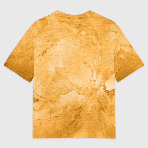 Мужская футболка оверсайз Абстракция - bright yellow / 3D-принт – фото 2