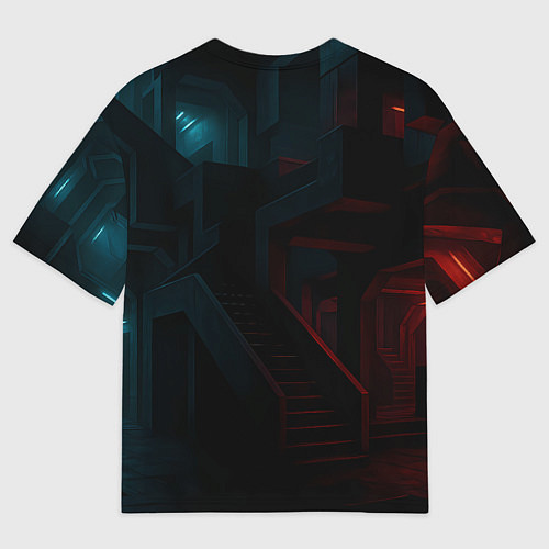 Мужская футболка оверсайз Игра в кальмара игрок 218 граффити / 3D-принт – фото 2