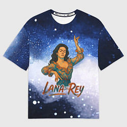 Мужская футболка оверсайз Lana Del Rey танцует