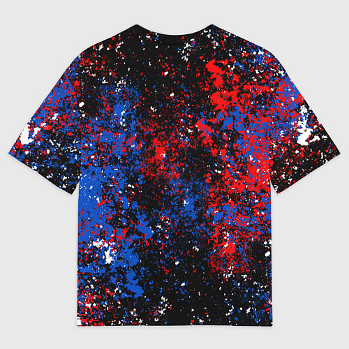 Мужская футболка оверсайз Клипперс - цветовой хаос / 3D-принт – фото 2