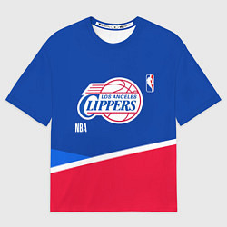 Мужская футболка оверсайз LA Clippers - basketball