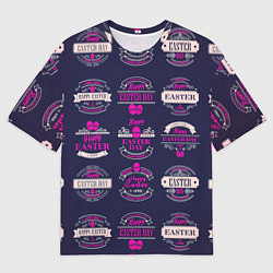 Мужская футболка оверсайз Easter pink