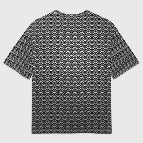 Мужская футболка оверсайз Стальная кольчуга воинов / 3D-принт – фото 2