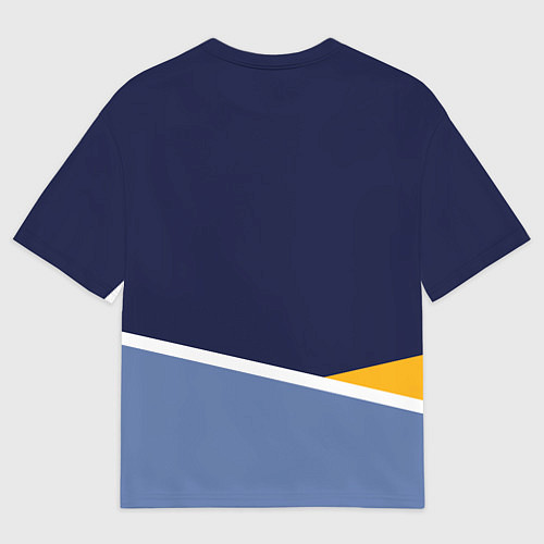 Мужская футболка оверсайз Мемфис Гриззлис - линии / 3D-принт – фото 2