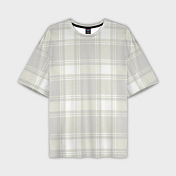 Мужская футболка оверсайз Checked white completely