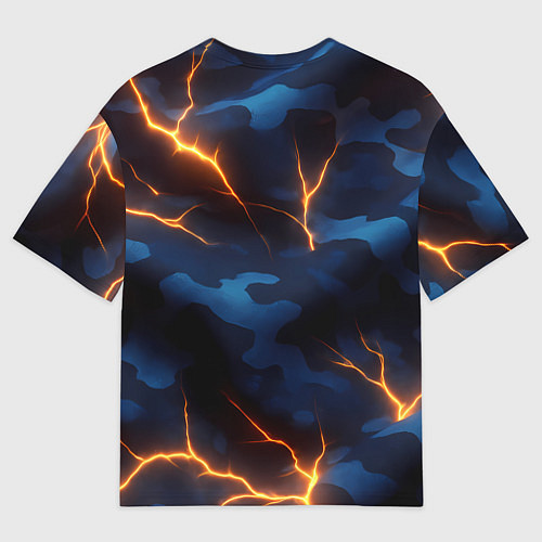 Мужская футболка оверсайз Объемные буквы ВМФ / 3D-принт – фото 2