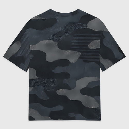 Мужская футболка оверсайз ВМФ русский медведь / 3D-принт – фото 2