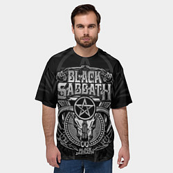 Футболка оверсайз мужская Black Sabbath - goat skull, цвет: 3D-принт — фото 2