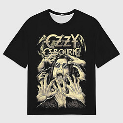 Мужская футболка оверсайз Ozzy Osbourne - head and hands