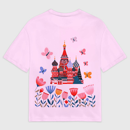 Мужская футболка оверсайз Москва - собор / 3D-принт – фото 2