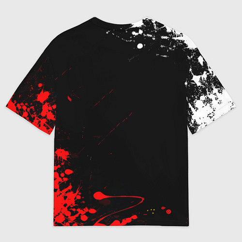 Мужская футболка оверсайз Doom краски всплеск / 3D-принт – фото 2