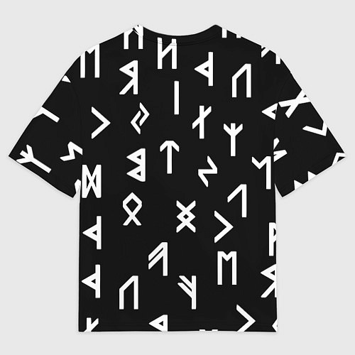 Мужская футболка оверсайз Doom магические символы / 3D-принт – фото 2