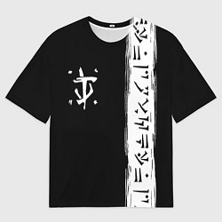 Футболка оверсайз мужская Doom символы марса, цвет: 3D-принт