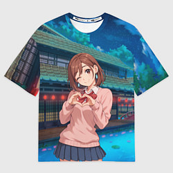 Футболка оверсайз мужская Милашка Сиратори Айра Дандадан, цвет: 3D-принт