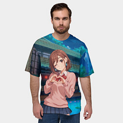 Футболка оверсайз мужская Милашка Сиратори Айра Дандадан, цвет: 3D-принт — фото 2