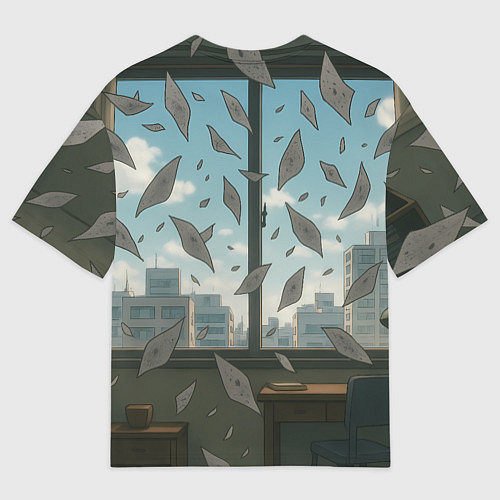 Мужская футболка оверсайз Сиратори Айра смеется - Дандадан / 3D-принт – фото 2