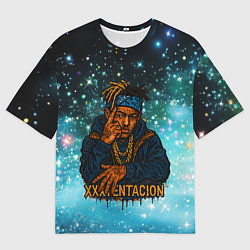 Мужская футболка оверсайз XXXTentacion think about it