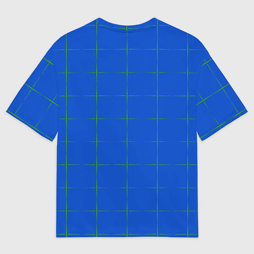 Мужская футболка оверсайз Color blue stripes / 3D-принт – фото 2