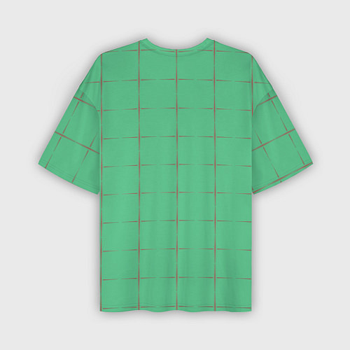 Мужская футболка оверсайз Color green stripes / 3D-принт – фото 2