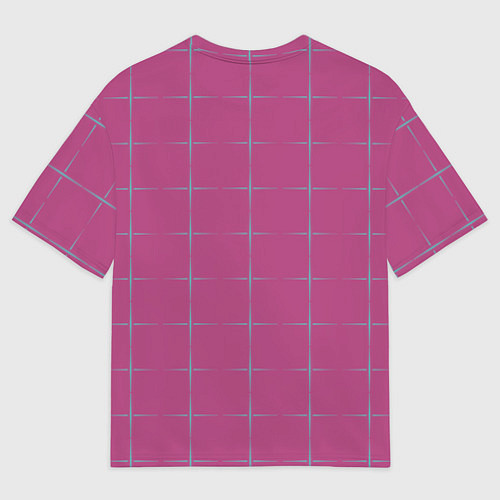 Мужская футболка оверсайз Color pink stripes / 3D-принт – фото 2
