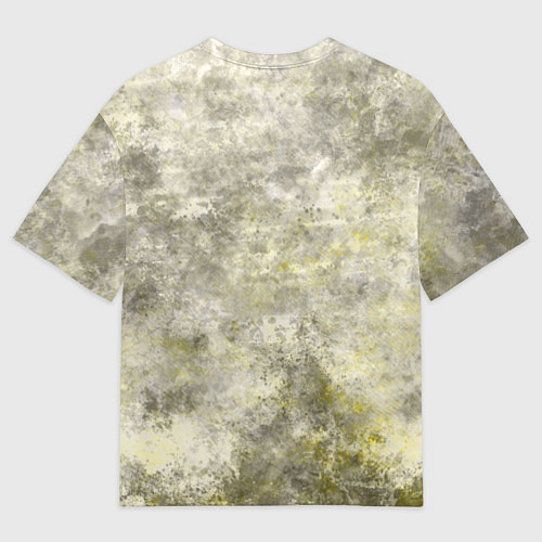 Мужская футболка оверсайз Абстракция - yellow acidic liquid / 3D-принт – фото 2