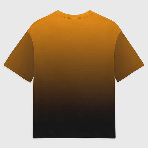 Мужская футболка оверсайз Orange gradient / 3D-принт – фото 2