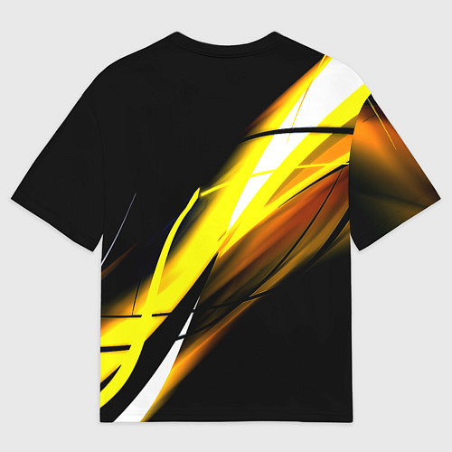 Мужская футболка оверсайз Doom геометрия из полос / 3D-принт – фото 2