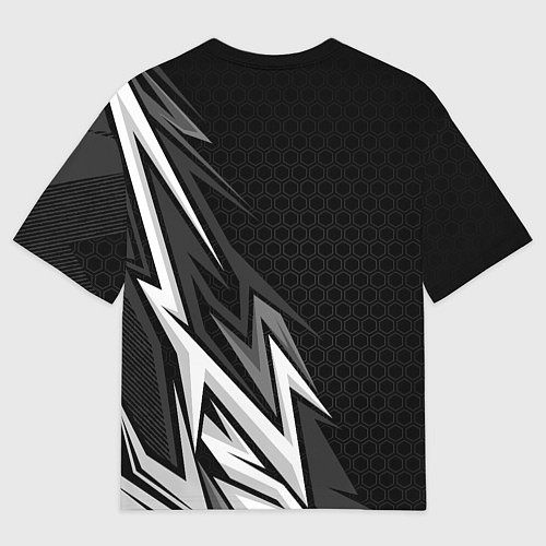 Мужская футболка оверсайз Subaru - монохромный черный / 3D-принт – фото 2