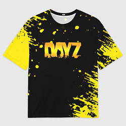 Мужская футболка оверсайз Dayz краски желтые краски