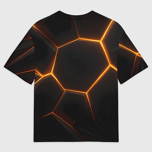 Мужская футболка оверсайз Одинокий волк Сашка не нуждается в стае / 3D-принт – фото 2