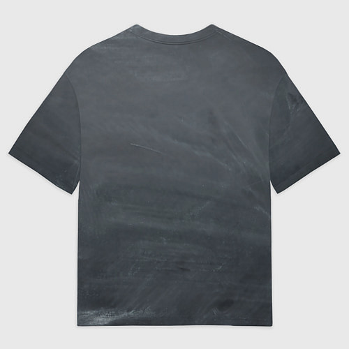 Мужская футболка оверсайз Саня улыбается опасности - череп смайлик / 3D-принт – фото 2