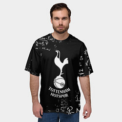 Футболка оверсайз мужская ФК Тоттенхэм символы, цвет: 3D-принт — фото 2
