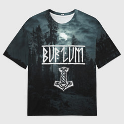Мужская футболка оверсайз Burzum - pagan black metal
