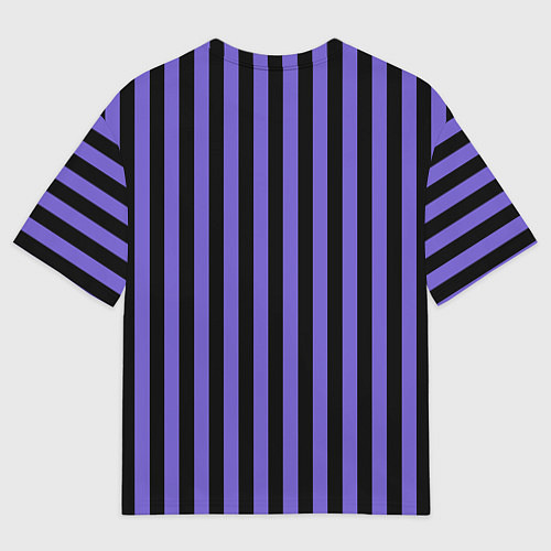 Мужская футболка оверсайз Академия Невермор - сериал Уэнсдэй / 3D-принт – фото 2