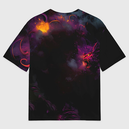 Мужская футболка оверсайз Строгий Ведьмак / 3D-принт – фото 2