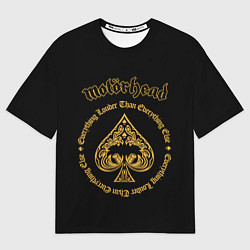 Футболка оверсайз мужская Motorhead золото, цвет: 3D-принт
