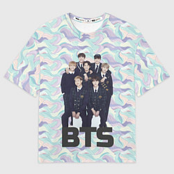 Мужская футболка оверсайз BTS совместное фото