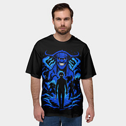 Футболка оверсайз мужская Аниме Поднятие уровня в одиночку, цвет: 3D-принт — фото 2