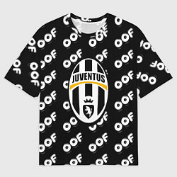 Мужская футболка оверсайз Juventus off pattern