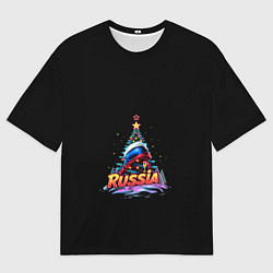 Футболка оверсайз мужская Ёлка компания, цвет: 3D-принт
